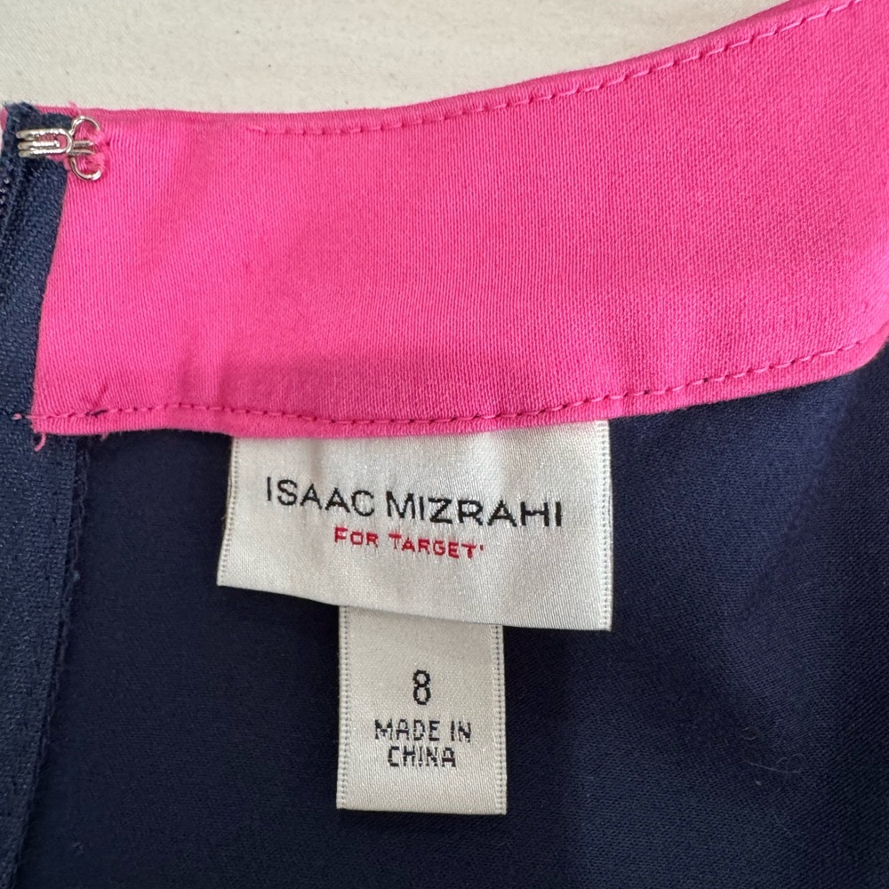 NWT Isaac Mizrahi for Target Navy and Pink Sleeveless Dress - Picture 5 of 5